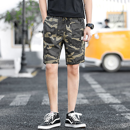 Men's Shorts Chino Breathable Daily Going out Chinos Shorts Pants Solid Colored Knee Length Embroidered Drawstring Pocket Army green camouflage Grey camouflage Camouflage khaki Black
Men's Shorts Chino Breathable Daily Going out Chinos Shorts Pants Solid Colored Knee Length Embroidered Drawstring Pocket Army green camouflage Grey camouflage Camouflage khaki Black