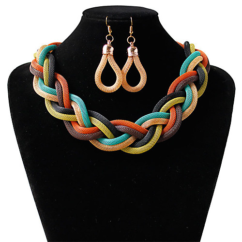 Women's Jewelry Set Braided Weave Simple Boho Earrings Jewelry 1# / 2# / 3# For Wedding Party Evening Gift 1 set
Women's Jewelry Set Braided Weave Simple Boho Earrings Jewelry 1# / 2# / 3# For Wedding Party Evening Gift 1 set