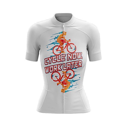 21Grams Women's Short Sleeve Cycling Jersey Summer Spandex White Bike Top Mountain Bike MTB Road Bike Cycling Sports Clothing Apparel / Stretchy / Athleisure
21Grams Women's Short Sleeve Cycling Jersey Summer Spandex White Bike Top Mountain Bike MTB Road Bike Cycling Sports Clothing Apparel / Stretchy / Athleisure