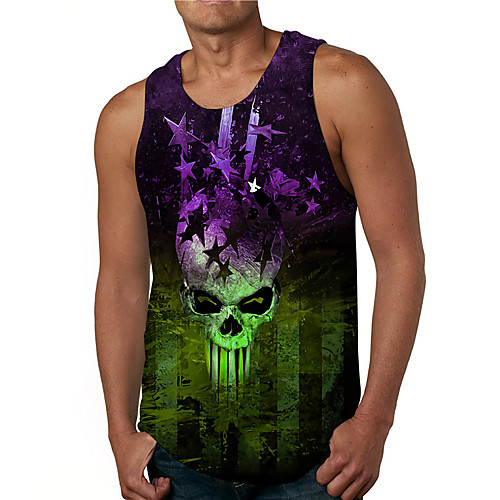 Men's Tank Top Undershirt 3D Print Graphic Prints Skull Print Sleeveless Daily Tops Casual Designer Big and Tall Black
Men's Tank Top Undershirt 3D Print Graphic Prints Skull Print Sleeveless Daily Tops Casual Designer Big and Tall Black