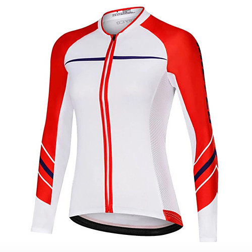 21Grams Women's Long Sleeve Cycling Jersey Summer Spandex Polyester Red and White Patchwork Bike Jersey Top Mountain Bike MTB Road Bike Cycling Quick Dry Moisture Wicking Breathable Sports Clothing
21Grams Women's Long Sleeve Cycling Jersey Summer Spandex Polyester Red and White Patchwork Bike Jersey Top Mountain Bike MTB Road Bike Cycling Quick Dry Moisture Wicking Breathable Sports Clothing