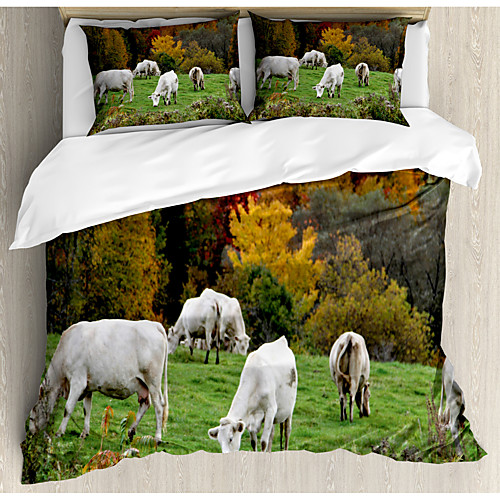 3-Piece Duvet Cover Set Hotel Bedding Sets Comforter Cover with Soft Lightweight Microfiber Include 1 Duvet Cover 2 Pillowcases for Double/Queen/King(1 Pillowcase for Twin/Single)
3-Piece Duvet Cover Set Hotel Bedding Sets Comforter Cover with Soft Lightweight Microfiber Include 1 Duvet Cover 2 Pillowcases for Double/Queen/King(1 Pillowcase for Twin/Single)