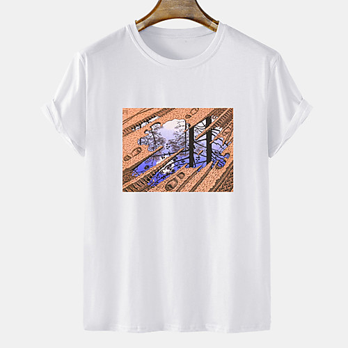Men's Unisex Tee T shirt Hot Stamping Graphic Prints Reflection Plus Size Short Sleeve Casual Tops Cotton Basic Designer Big and Tall White Khaki Gray
Men's Unisex Tee T shirt Hot Stamping Graphic Prints Reflection Plus Size Short Sleeve Casual Tops Cotton Basic Designer Big and Tall White Khaki Gray