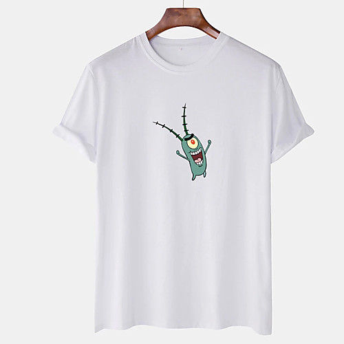 Men's Unisex Tee T shirt Hot Stamping Cartoon Graphic Prints Plus Size Print Short Sleeve Casual Tops Cotton Basic Designer Big and Tall White
Men's Unisex Tee T shirt Hot Stamping Cartoon Graphic Prints Plus Size Print Short Sleeve Casual Tops Cotton Basic Designer Big and Tall White