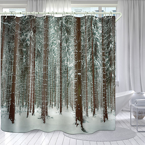 Snow Forest Series Digital Printing Shower Curtain Shower Curtains Hooks Modern Polyester New Design 72 Inch
Snow Forest Series Digital Printing Shower Curtain Shower Curtains Hooks Modern Polyester New Design 72 Inch