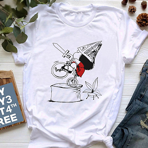 Inspired by Mafalda Cosplay Anime Cartoon Polyester / Cotton Blend Print Harajuku Graphic Kawaii T-shirt For Women's / Men's
Inspired by Mafalda Cosplay Anime Cartoon Polyester / Cotton Blend Print Harajuku Graphic Kawaii T-shirt For Women's / Men's
