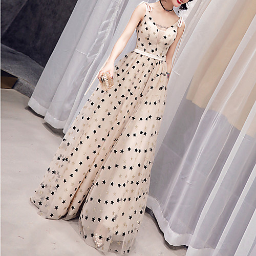 A-Line Empire Minimalist Party Wear Prom Dress Spaghetti Strap Sleeveless Floor Length Tulle with Sash / Ribbon Polka Dot 2021
A-Line Empire Minimalist Party Wear Prom Dress Spaghetti Strap Sleeveless Floor Length Tulle with Sash / Ribbon Polka Dot 2021