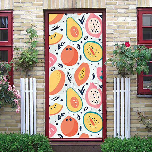 2pcs Self-adhesive Creative Cartoon Fruit Door Stickers For Living Room Diy Decorative Home Waterproof Wall Stickers
2pcs Self-adhesive Creative Cartoon Fruit Door Stickers For Living Room Diy Decorative Home Waterproof Wall Stickers