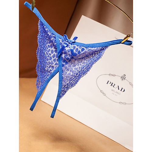 Women's Lace G-strings & Thongs Panties Micro-elastic Low Waist 1 PC Blue One-Size
Women's Lace G-strings & Thongs Panties Micro-elastic Low Waist 1 PC Blue One-Size