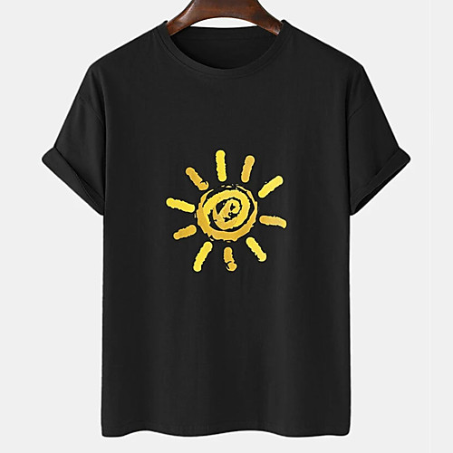 Men's Unisex Tee T shirt Hot Stamping Graphic Prints Sun Plus Size Print Short Sleeve Casual Tops Cotton Basic Designer Big and Tall White Black
Men's Unisex Tee T shirt Hot Stamping Graphic Prints Sun Plus Size Print Short Sleeve Casual Tops Cotton Basic Designer Big and Tall White Black