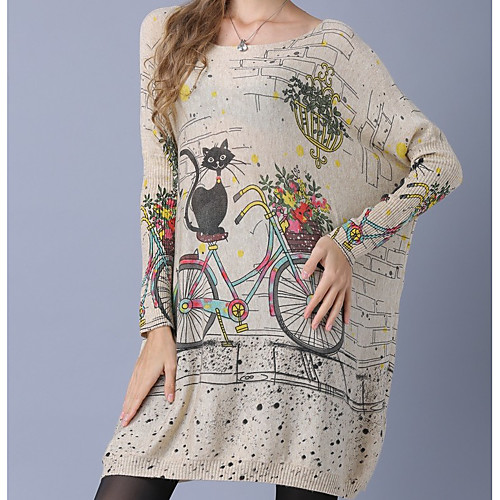 Women's Pattern Sweater Long Sleeve Sweater Cardigans Round Neck White khaki Gray
Women's Pattern Sweater Long Sleeve Sweater Cardigans Round Neck White khaki Gray