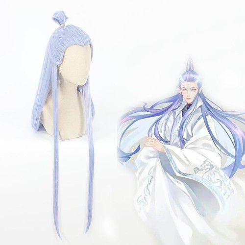 Cosplay Cosplay Cosplay Wigs Men's With Ponytail 28 inch Heat Resistant Fiber Straight Gray Teen Adults' Anime Wig
Cosplay Cosplay Cosplay Wigs Men's With Ponytail 28 inch Heat Resistant Fiber Straight Gray Teen Adults' Anime Wig
