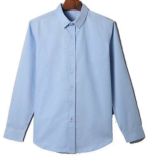 Men's Shirt Solid Color Button-Down Long Sleeve Street Tops Cotton Business Casual Comfortable Blue
Men's Shirt Solid Color Button-Down Long Sleeve Street Tops Cotton Business Casual Comfortable Blue