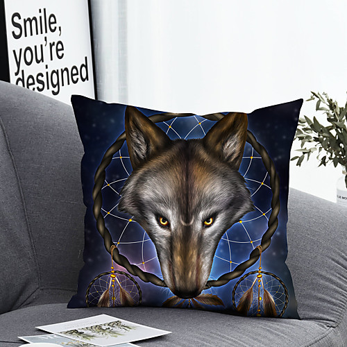 1 Pc Polyester Pillow Cover Pillow Cover Wolf Dreamcatcher Geometric 3D Simple Square Zipper Traditional Classic
1 Pc Polyester Pillow Cover Pillow Cover Wolf Dreamcatcher Geometric 3D Simple Square Zipper Traditional Classic
