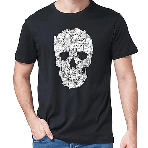 Men's Unisex Tee T shirt Hot Stamping Graphic Prints Skull Plus Size Print Short Sleeve Casual Tops Cotton Basic Designer Big and Tall Black
Men's Unisex Tee T shirt Hot Stamping Graphic Prints Skull Plus Size Print Short Sleeve Casual Tops Cotton Basic Designer Big and Tall Black
