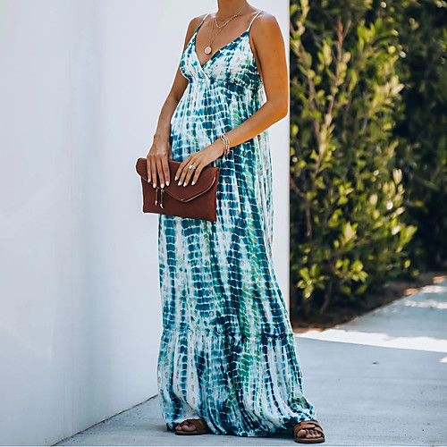 Women's Swing Dress Maxi long Dress Tie dye Sleeveless Tie Dye Spring Summer Casual / Daily 2021 S M L
Women's Swing Dress Maxi long Dress Tie dye Sleeveless Tie Dye Spring Summer Casual / Daily 2021 S M L