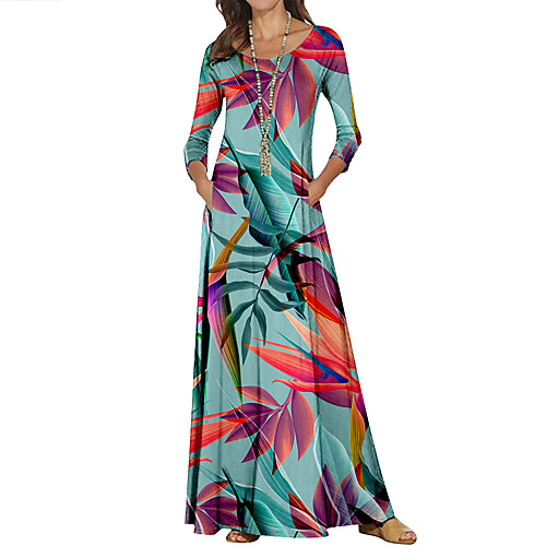 Women's Loose Maxi long Dress Blue White Light Green Light Blue 3/4 Length Sleeve Nature Spring Summer Casual Loose 2021 XS S M L XL 2XL 3XL 4XL
Women's Loose Maxi long Dress Blue White Light Green Light Blue 3/4 Length Sleeve Nature Spring Summer Casual Loose 2021 XS S M L XL 2XL 3XL 4XL