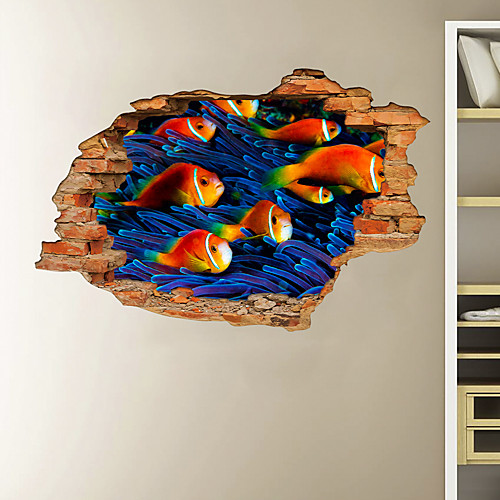3D Broken Wall Undersea World Fish Group Home Children's Room Background Decoration Can Be Removed Stickers
3D Broken Wall Undersea World Fish Group Home Children's Room Background Decoration Can Be Removed Stickers