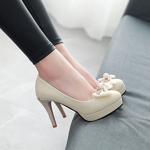 Women's Heels Stiletto Heel Round Toe PU Synthetics Blue Pink Beige
Women's Heels Stiletto Heel Round Toe PU Synthetics Blue Pink Beige