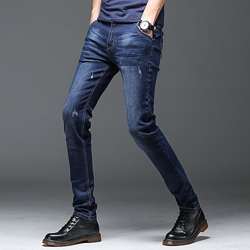 Men's Stylish Sporty Casual / Sporty Streetwear Comfort Daily Sports Pants Jeans Trousers Pants Solid Color Full Length Pocket Deep Blue Blue
Men's Stylish Sporty Casual / Sporty Streetwear Comfort Daily Sports Pants Jeans Trousers Pants Solid Color Full Length Pocket Deep Blue Blue