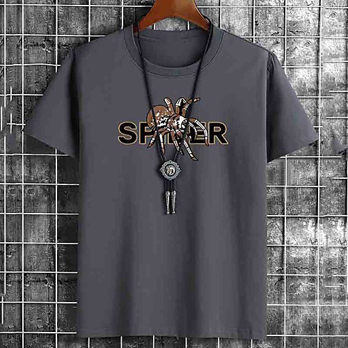 Men's Unisex Tee T shirt Hot Stamping Graphic Prints Spider Letter Plus Size Print Short Sleeve Casual Tops Cotton Basic Fashion Designer Big and Tall White Black Khaki
Men's Unisex Tee T shirt Hot Stamping Graphic Prints Spider Letter Plus Size Print Short Sleeve Casual Tops Cotton Basic Fashion Designer Big and Tall White Black Khaki