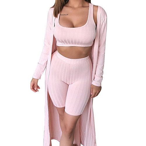 Women's Robes Loungewear Pajamas Pure Color Pocket Solid Color Sports Cotton Blend Polyester Sporty Classic & Timeless Casual Crop Top Shorts Deep U Street Daily Wear Long Sleeve Seamed Without Lining
Women's Robes Loungewear Pajamas Pure Color Pocket Solid Color Sports Cotton Blend Polyester Sporty Classic & Timeless Casual Crop Top Shorts Deep U Street Daily Wear Long Sleeve Seamed Without Lining