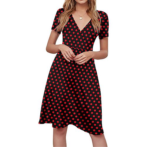 Women's A Line Dress Knee Length Dress Leopard Sun flower Red Short Sleeve Pattern Summer Casual 2021 S M L XL 2XL
Women's A Line Dress Knee Length Dress Leopard Sun flower Red Short Sleeve Pattern Summer Casual 2021 S M L XL 2XL