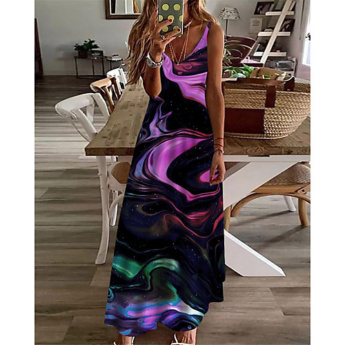 Women's A Line Dress Maxi long Dress Purple Sleeveless Print Color Gradient Print Spring Summer V Neck Casual Holiday 2021 S M L XL XXL 3XL
Women's A Line Dress Maxi long Dress Purple Sleeveless Print Color Gradient Print Spring Summer V Neck Casual Holiday 2021 S M L XL XXL 3XL