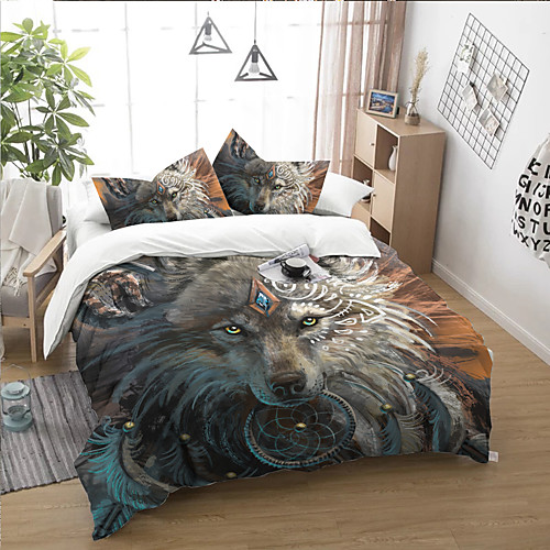 Duvet Cover Set 3D Digital Print Animal Wolf Ultra Soft and Breathable Bedding Cover Set with Zipper Closure Duvet Cover
Duvet Cover Set 3D Digital Print Animal Wolf Ultra Soft and Breathable Bedding Cover Set with Zipper Closure Duvet Cover