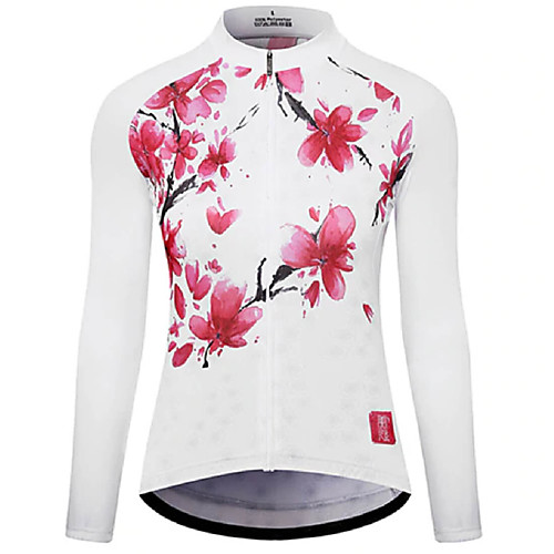 21Grams Women's Long Sleeve Cycling Jersey Summer Spandex Polyester Red and White Floral Botanical Bike Jersey Top Mountain Bike MTB Road Bike Cycling Quick Dry Moisture Wicking Breathable Sports
21Grams Women's Long Sleeve Cycling Jersey Summer Spandex Polyester Red and White Floral Botanical Bike Jersey Top Mountain Bike MTB Road Bike Cycling Quick Dry Moisture Wicking Breathable Sports