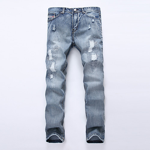 Men's Chino Ripped Casual Daily Straight Jeans Pants Solid Colored Full Length Pocket Light Blue
Men's Chino Ripped Casual Daily Straight Jeans Pants Solid Colored Full Length Pocket Light Blue