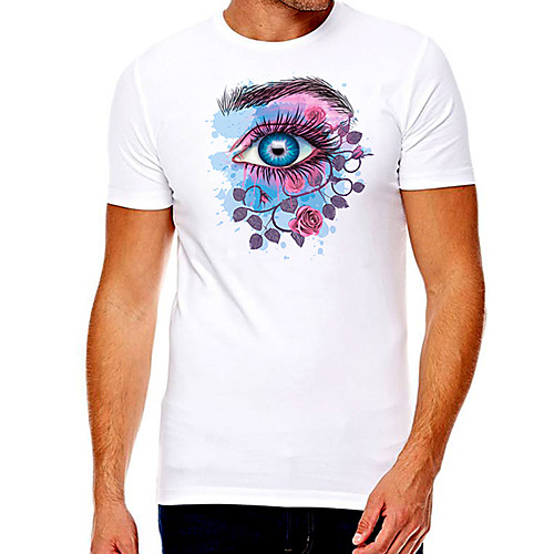 Men's Unisex Tee T shirt Hot Stamping Graphic Prints Eye Plus Size Print Short Sleeve Casual Tops Cotton Basic Fashion Designer Big and Tall White
Men's Unisex Tee T shirt Hot Stamping Graphic Prints Eye Plus Size Print Short Sleeve Casual Tops Cotton Basic Fashion Designer Big and Tall White
