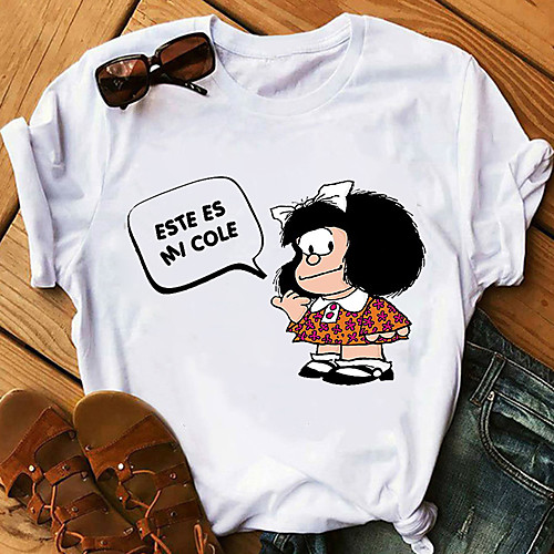 Inspired by Mafalda Cosplay Anime Cartoon Polyester / Cotton Blend Print Harajuku Graphic Kawaii T-shirt For Women's / Men's
Inspired by Mafalda Cosplay Anime Cartoon Polyester / Cotton Blend Print Harajuku Graphic Kawaii T-shirt For Women's / Men's
