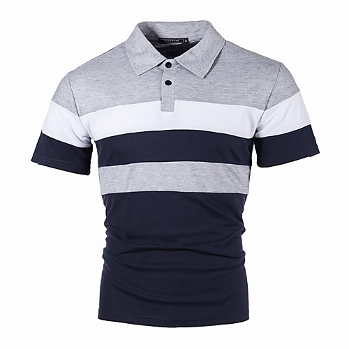 Men's Golf Shirt Tennis Shirt non-printing Striped Color Block Short Sleeve Casual Tops Casual Fashion Light gray Red Navy Blue / Summer
Men's Golf Shirt Tennis Shirt non-printing Striped Color Block Short Sleeve Casual Tops Casual Fashion Light gray Red Navy Blue / Summer