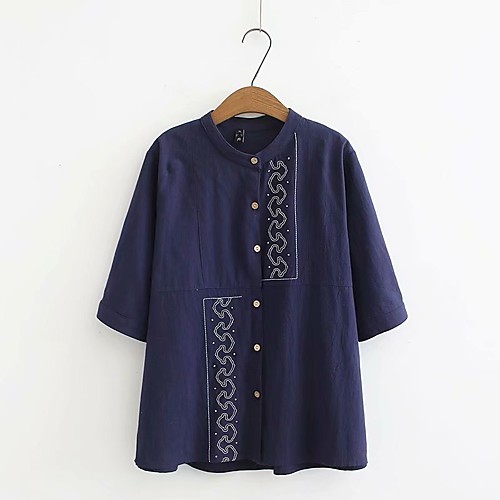 Women's Plus Size Tops Shirt Print Half Sleeve Round Neck Yellow Red Navy Blue Big Size L XL 2XL 3XL 4XL
Women's Plus Size Tops Shirt Print Half Sleeve Round Neck Yellow Red Navy Blue Big Size L XL 2XL 3XL 4XL