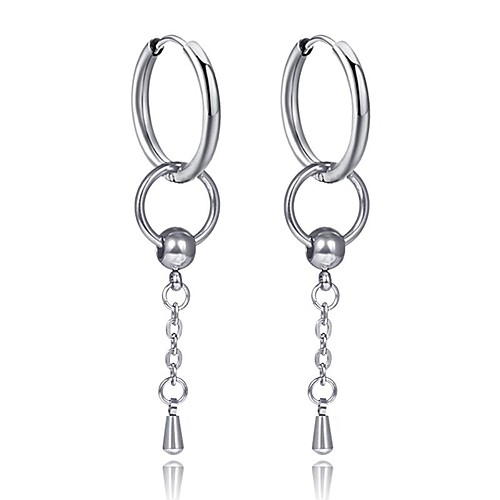Men's Earrings Classic Holiday Birthday Stylish Simple Stainless Steel Earrings Jewelry Silver For Street Formal Date Festival 1pc
Men's Earrings Classic Holiday Birthday Stylish Simple Stainless Steel Earrings Jewelry Silver For Street Formal Date Festival 1pc