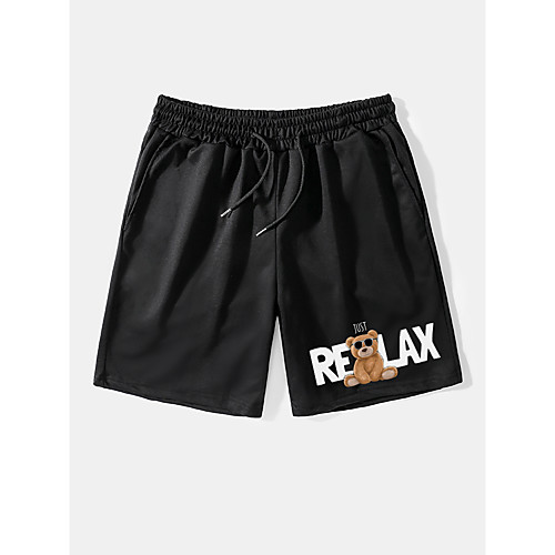Men's Casual / Sporty Streetwear Comfort Breathable Soft Daily Weekend Chinos Shorts Pants Graphic Prints Bear Letter Above Knee Drawstring Pocket Elastic Waist Black Green
Men's Casual / Sporty Streetwear Comfort Breathable Soft Daily Weekend Chinos Shorts Pants Graphic Prints Bear Letter Above Knee Drawstring Pocket Elastic Waist Black Green