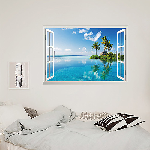 3D False Window Coconut Tree Seaview Home Children's Room Background Decoration Can Be Removed Stickers
3D False Window Coconut Tree Seaview Home Children's Room Background Decoration Can Be Removed Stickers