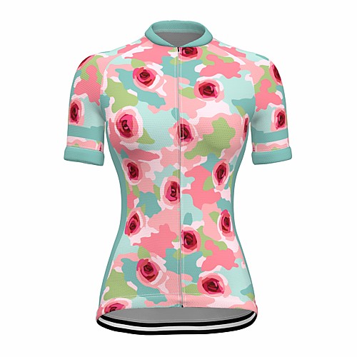 21Grams Women's Short Sleeve Cycling Jersey Summer Spandex Blue Floral Botanical Bike Top Mountain Bike MTB Road Bike Cycling Sports Clothing Apparel / Stretchy / Athleisure
21Grams Women's Short Sleeve Cycling Jersey Summer Spandex Blue Floral Botanical Bike Top Mountain Bike MTB Road Bike Cycling Sports Clothing Apparel / Stretchy / Athleisure