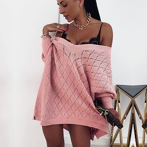 Women's Solid Color Cardigan Long Sleeve Sweater Cardigans V Neck White Blue Blushing Pink
Women's Solid Color Cardigan Long Sleeve Sweater Cardigans V Neck White Blue Blushing Pink