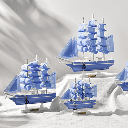 Blue Simulation Sailboat Ornament Solid Wood Small Wooden Boat Model Handicraft Decoration Small Ornament Gift Prop
Blue Simulation Sailboat Ornament Solid Wood Small Wooden Boat Model Handicraft Decoration Small Ornament Gift Prop