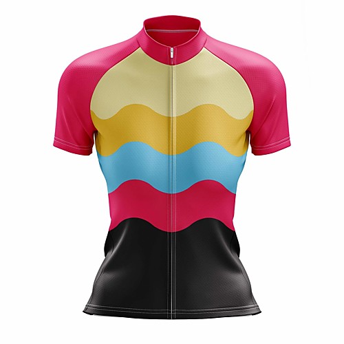 21Grams Women's Short Sleeve Cycling Jersey Summer Spandex Black / Red Patchwork Bike Top Mountain Bike MTB Road Bike Cycling Sports Clothing Apparel / Stretchy / Athleisure
21Grams Women's Short Sleeve Cycling Jersey Summer Spandex Black / Red Patchwork Bike Top Mountain Bike MTB Road Bike Cycling Sports Clothing Apparel / Stretchy / Athleisure