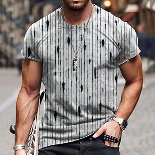 Men's Tee T shirt 3D Print Striped Graphic Prints Poker Print Short Sleeve Daily Tops Cotton Casual Designer Big and Tall Black Brown Gray
Men's Tee T shirt 3D Print Striped Graphic Prints Poker Print Short Sleeve Daily Tops Cotton Casual Designer Big and Tall Black Brown Gray