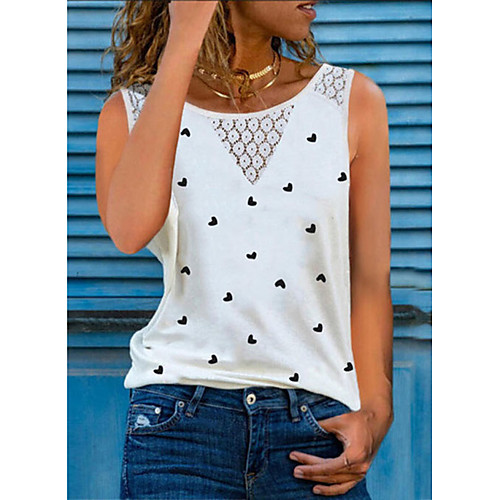 Women's Beach Tank Top Vest T shirt Heart Print Round Neck Streetwear Boho Tops Loose White Purple Yellow
Women's Beach Tank Top Vest T shirt Heart Print Round Neck Streetwear Boho Tops Loose White Purple Yellow