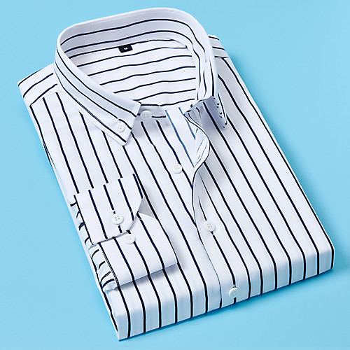 Men's Shirt non-printing Striped Long Sleeve Casual Tops Casual Fashion Blue White Black
Men's Shirt non-printing Striped Long Sleeve Casual Tops Casual Fashion Blue White Black