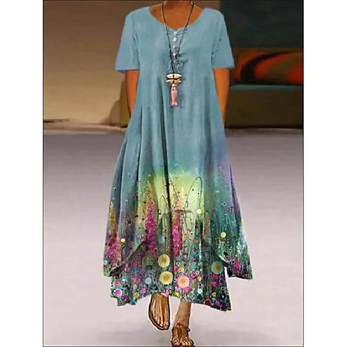 Women's A Line Dress Maxi long Dress Picture 1 Picture color 6 Picture 2 Picture 3 Picture 4 Picture 5 Short Sleeve Pattern Summer Casual 2021 S M L XL XXL XXXL 4XL 5XL
Women's A Line Dress Maxi long Dress Picture 1 Picture color 6 Picture 2 Picture 3 Picture 4 Picture 5 Short Sleeve Pattern Summer Casual 2021 S M L XL XXL XXXL 4XL 5XL