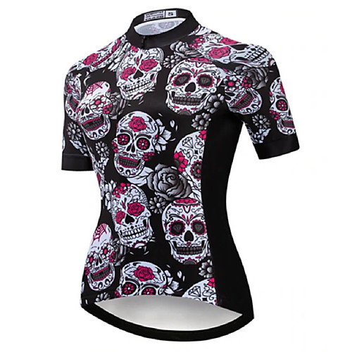 21Grams Women's Short Sleeve Cycling Jersey Summer Spandex Polyester BlackWhite Sugar Skull Skull Bike Jersey Top Mountain Bike MTB Road Bike Cycling Quick Dry Moisture Wicking Breathable Sports
21Grams Women's Short Sleeve Cycling Jersey Summer Spandex Polyester BlackWhite Sugar Skull Skull Bike Jersey Top Mountain Bike MTB Road Bike Cycling Quick Dry Moisture Wicking Breathable Sports