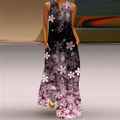 Women's Shift Dress Maxi long Dress Blue Blushing Pink Green Rainbow Black Sleeveless Floral Abstract Print Summer V Neck Casual Holiday 2021 S M L XL XXL 3XL 4XL 5XL
Women's Shift Dress Maxi long Dress Blue Blushing Pink Green Rainbow Black Sleeveless Floral Abstract Print Summer V Neck Casual Holiday 2021 S M L XL XXL 3XL 4XL 5XL