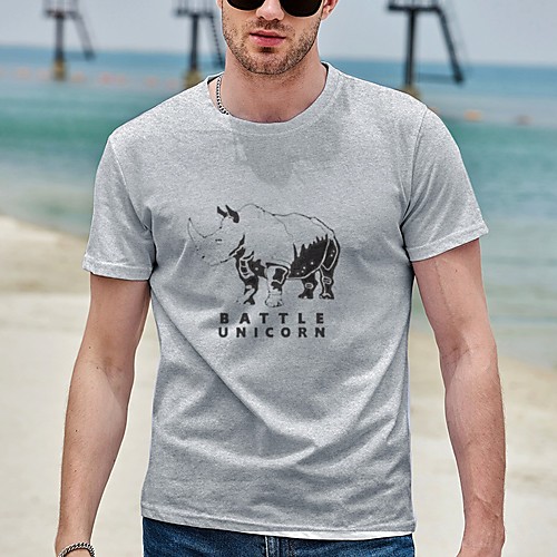 Men's Tee T shirt Hot Stamping Graphic Prints Animal Plus Size Print Short Sleeve Casual Tops Cotton Basic Designer Big and Tall White Gray
Men's Tee T shirt Hot Stamping Graphic Prints Animal Plus Size Print Short Sleeve Casual Tops Cotton Basic Designer Big and Tall White Gray