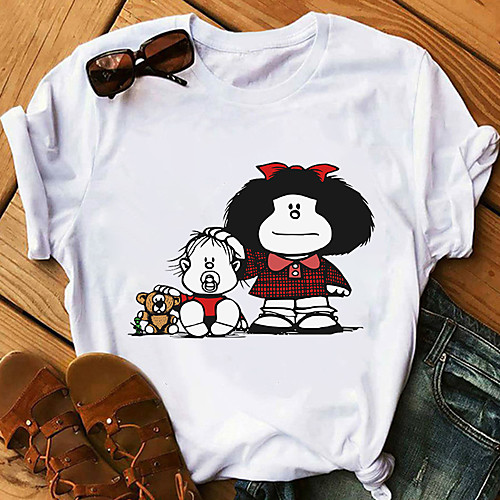 Inspired by Mafalda Cosplay Anime Cartoon Polyester / Cotton Blend Print Harajuku Graphic Kawaii T-shirt For Women's / Men's
Inspired by Mafalda Cosplay Anime Cartoon Polyester / Cotton Blend Print Harajuku Graphic Kawaii T-shirt For Women's / Men's